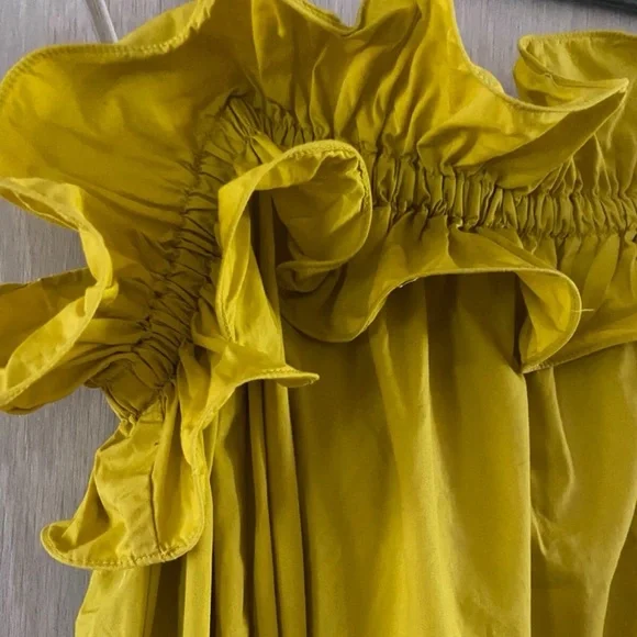 H&M Strapless Yellow Dress EXCELLENT CONDITIONS
 LIKE NEW - Picture 11 of 13